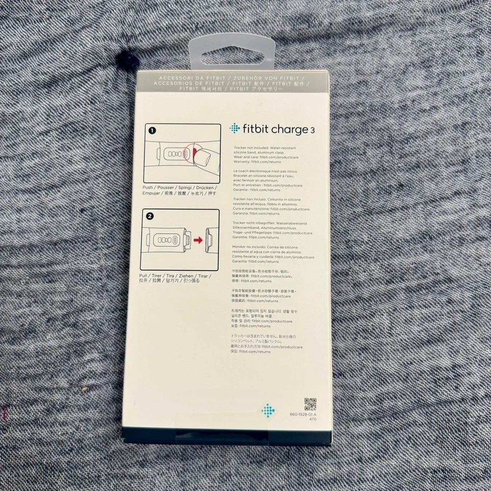 NWT! Fitbit Charge 3 Sportband Sport Bracelet Size S